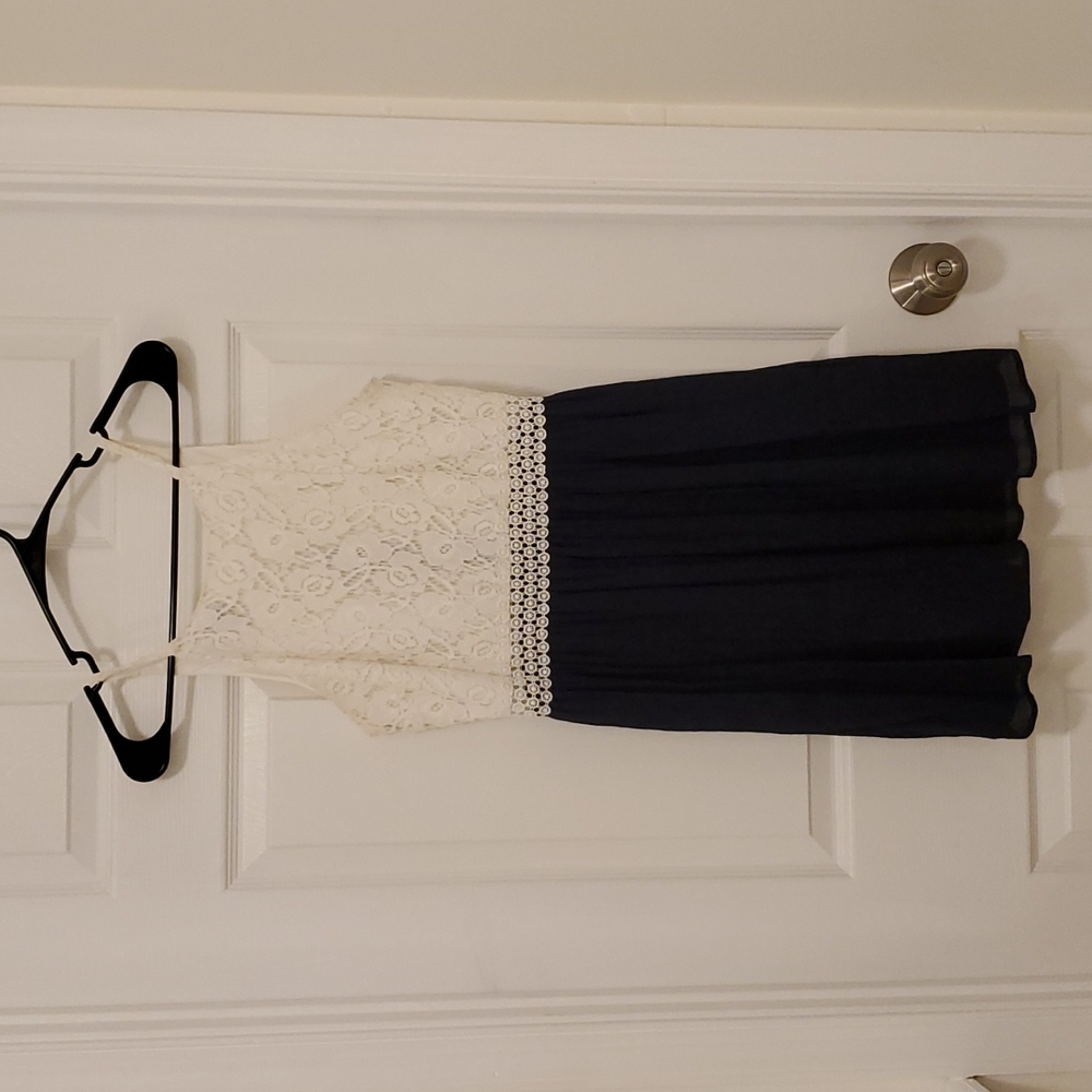 A. Byer casual Blue and white dress